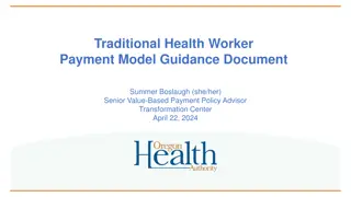 Traditional Health Worker Payment Model Guidance Document Overview