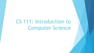 Dive into the World of Computer Science: CS 111 Introduction