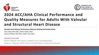 ACC/AHA Clinical Performance Measures for Valvular Heart Disease
