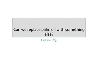 Can we replace palm oil with something  else?