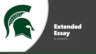 Extended Essay An Introduction
