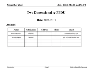 Two-Dimensional A-PPDU for Low Latency in UHR Networks