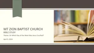 Exploring the Day of Jesus' Crucifixion: A Bible Study Discussion