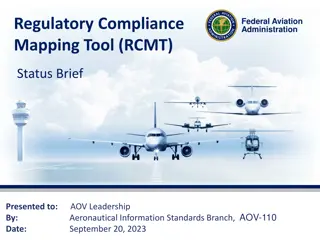 Regulatory Compliance Mapping Tool (RCMT) Status Update - September 20, 2023