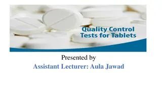 Quality Control in Tablet Manufacturing: Ensuring Product Excellence