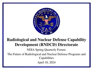 Future of Radiological and Nuclear Defense Programs and Capabilities