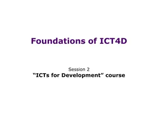 Foundations of ICT4D