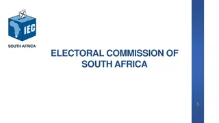 Proposed Administrative Amendments to the Electoral Commission of South Africa