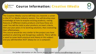 Course Information: Creative IMedia