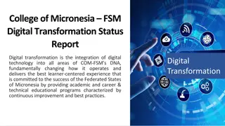 Digital Transformation at College of Micronesia: Status, Challenges, and Action Plan