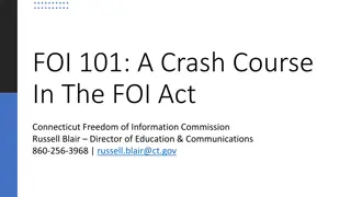 Understanding the Connecticut Freedom of Information Act (FOIA)