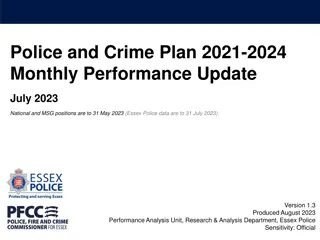 Essex Police and Crime Plan 2021-2024 Monthly Performance Update July 2023