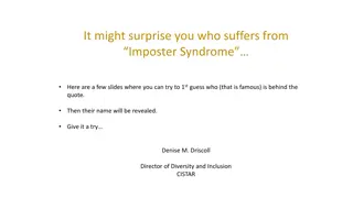 Famous Quotes on Imposter Syndrome - Can You Guess the Authors?