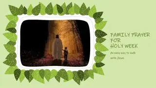 Walking with Jesus: Family Prayer for Holy Week