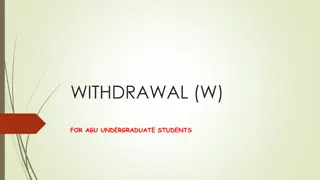Regulations and Guidelines for Course Withdrawal at AGU for Undergraduate Students