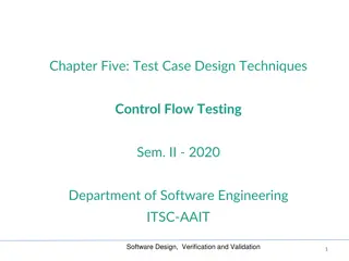 Control Flow Testing Techniques in Software Design