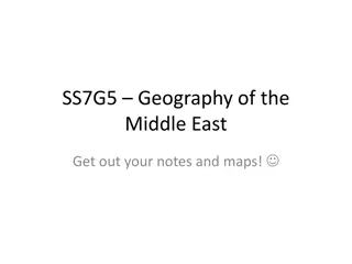 Geography of the Middle East: Features and Countries to Locate on Maps