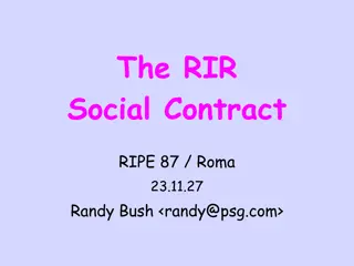 Understanding RIPE and the Social Contract in the Age of Enlightenment