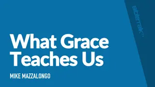Lessons on Grace and Christian Living