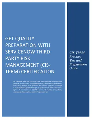 Get Quality Preparation with ServiceNow Third-party Risk Management (CIS-TPRM) C