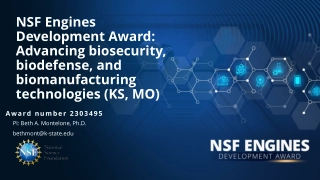 Advancing Biosecurity and Biomanufacturing Technologies in the KS-MO Region