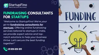 Fundraising Consultants for Startups in India StartupFino