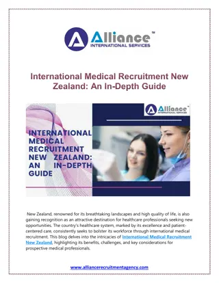 International Medical Recruitment New Zealand An In-Depth Guide