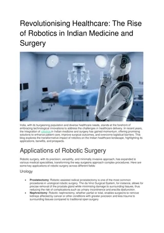 Robotics in Indian Medicine and Surgery | best engineering colleges in bangalore