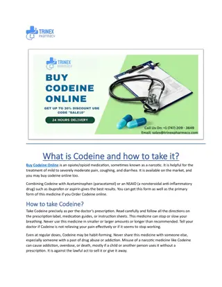 What is Codeine and how to take it ???