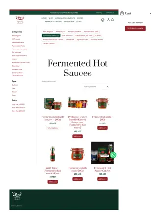 Shop Our Fermented Products | Fermented Hot Sauces