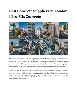 Best Concrete Suppliers in London