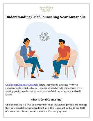 Understanding Grief Counseling Near Annapolis