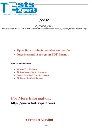 SAP S4HANA Cloud Management Accounting Ace C_TS4CO_2023 Exam