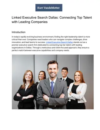 Linked Executive Search Dallas: Connecting Top Talent with Leading Companies