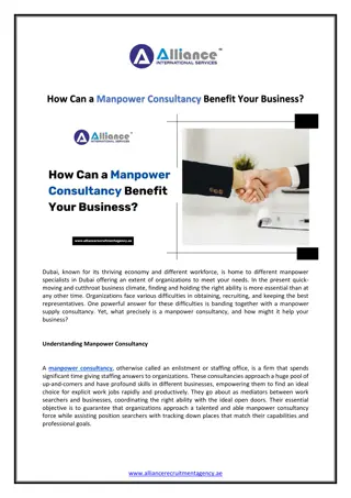 How Can a Manpower Consultancy Benefit Your Business