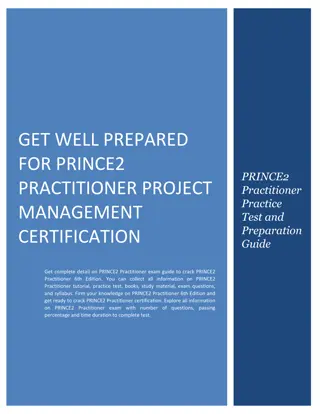 Get Well Prepared for PRINCE2 Practitioner Project Management Certification