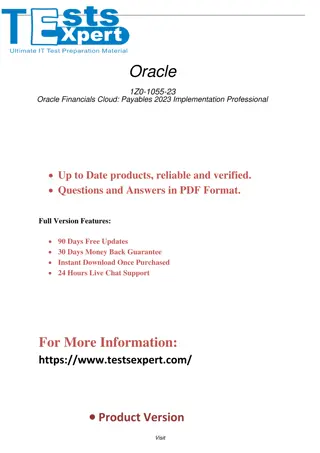 Ace the 1Z0-1055-23 Oracle Financials Cloud Payables Exam