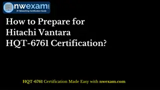 How to Prepare for Hitachi Vantara HQT-6761 Certification?