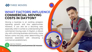 What Factors Influence Commercial Moving Costs in Dayton