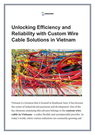 Unlocking Efficiency and Reliability with Custom Wire Cable Solutions in Vietnam