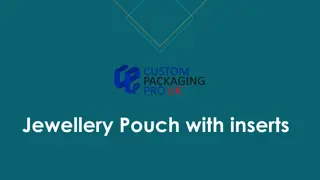 Jewellery Pouch with inserts