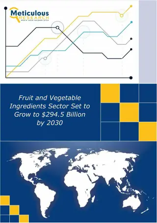 Fruit and Vegetable Ingredients Sector Set to Grow to $294.5 Billion by 2030