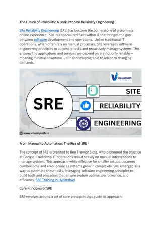 SRE Training in Hyderabad | Site Reliability Engineering Training
