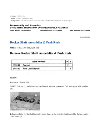 Caterpillar Cat 375 and 375 L Excavator (Prefix 9WL) Service Repair Manual Instant Download