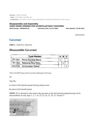 Caterpillar Cat 623E WHEEL SCRAPER (Prefix 5SG) Service Repair Manual Instant Download 7