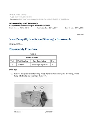 Caterpillar Cat 623F WHEEL SCRAPER (Prefix 3XW) Service Repair Manual Instant Download