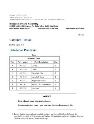 Caterpillar Cat 623G Wheel Tractor (Prefix CES) Service Repair Manual Instant Download