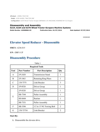 Caterpillar Cat 623H Wheel Tractor (Prefix DBF) Service Repair Manual Instant Download