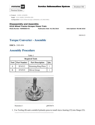 Caterpillar Cat 631G WHEEL SCRAPER (Prefix DEM) Service Repair Manual Instant Download