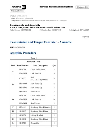 Caterpillar Cat 924H Wheel Loader (Prefix KLN) Service Repair Manual Instant Download